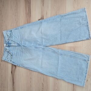 Zara Light Wash Wide Leg Jeans